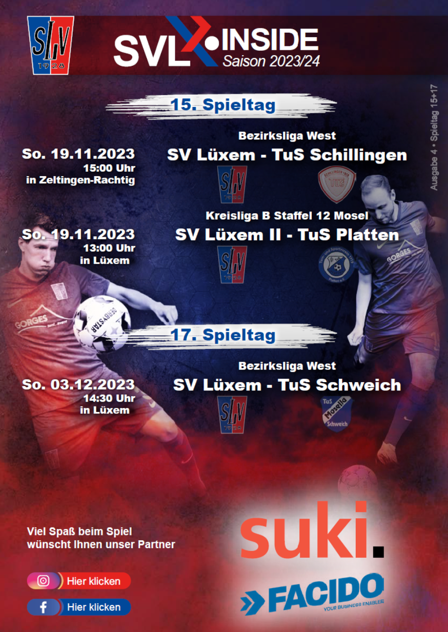 SVL Inside Heimspiel Schillingen Platten